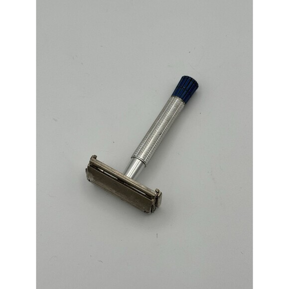 Vintage 1956 Gillette Blue Tip Super Speed Safety Razor – Mild Shave TTO - Picture 9 of 13